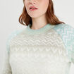 Pull manches longues vert pastel femme