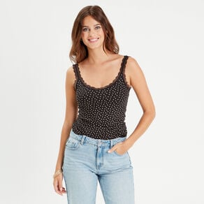 debardeur bretelles larges noir femme Débardeur bretelles larges noir femme