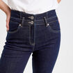 Jeans bootcut taille haute denim brut femme