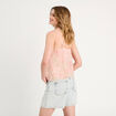 Caraco bretelles fines blanc femme