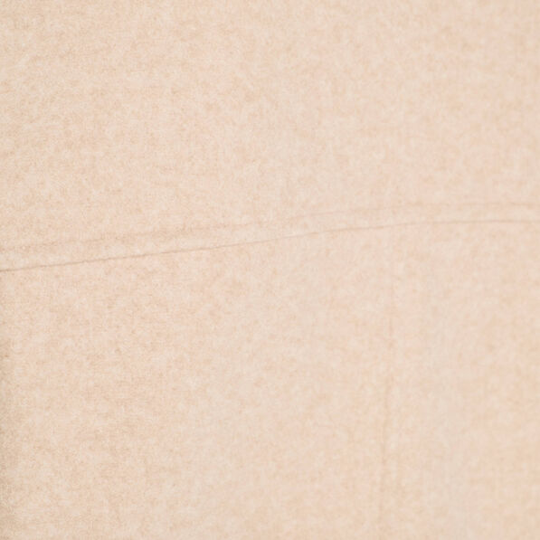 Caban court boutonné beige femme
