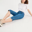 Jeans capri denim stone femme