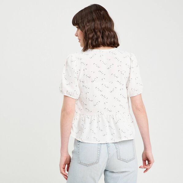 blouse noeuds devant blanc femme Blouse noeuds devant blanc femme