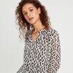 Blouse manches longues blanc femme