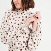 T-shirt col montant blanc femme