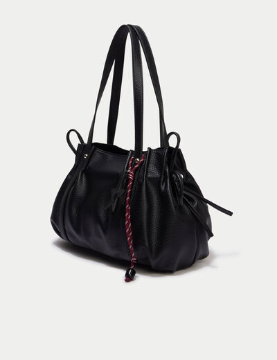 Sac port&eacute; &eacute;paule noir femme