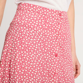 jupe midi droite boutonnee rose femme Jupe midi droite boutonnée rose femme