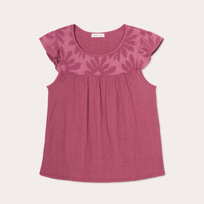 Blouse sans manches prune femme