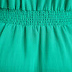 Robe &eacute;vas&eacute;e 3/4 col v bretelles vert femme