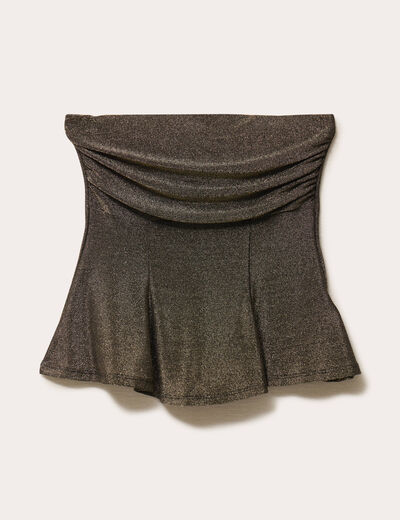 Bustier sans manches couleur or femme