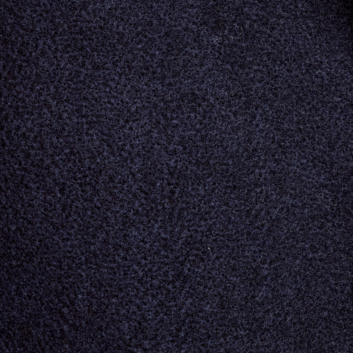Trench court boutonn&eacute; bleu marine femme