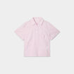 Chemise manches courtes rose clair femme
