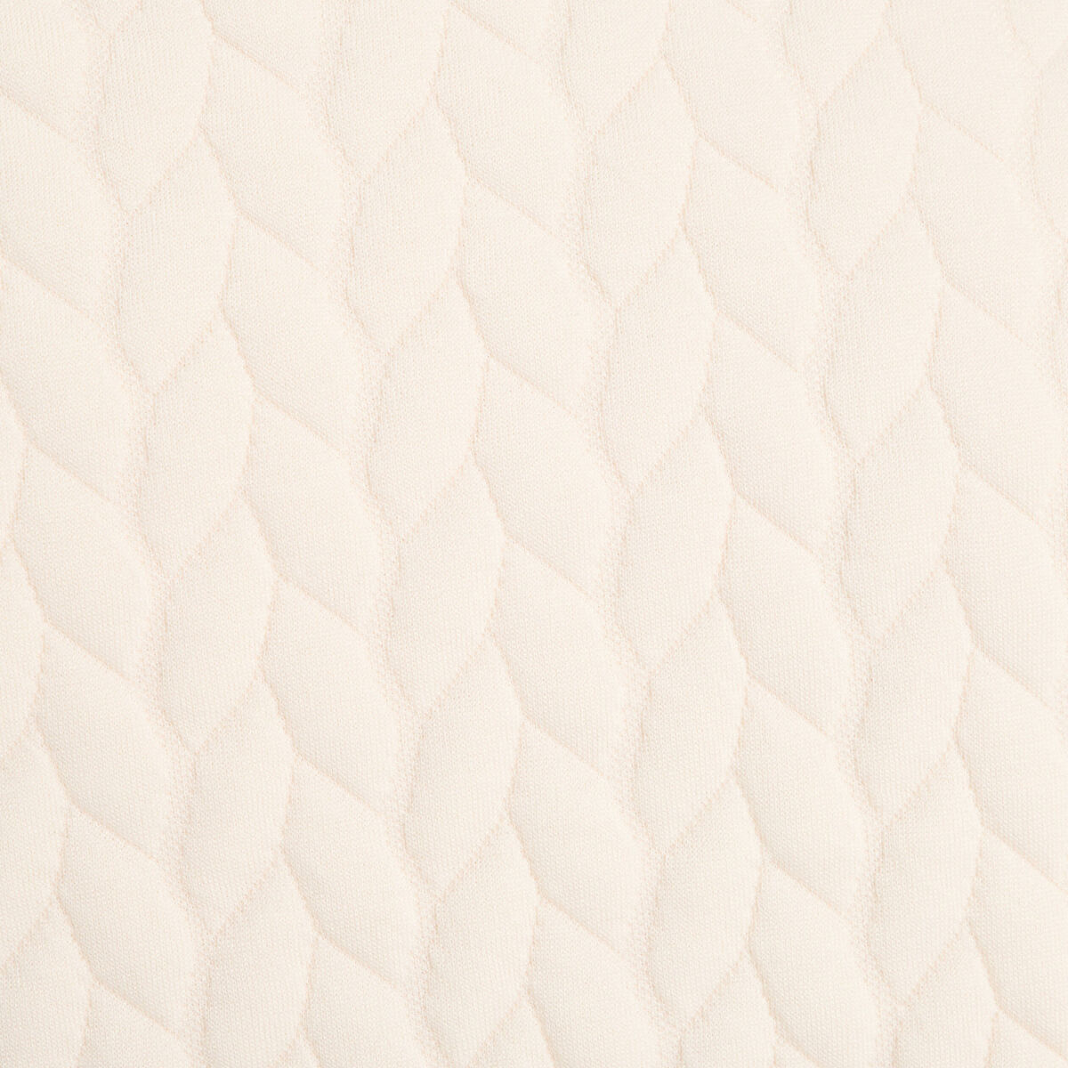 Veste matelassée nouée ecru femme