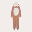 Combinaison pyjama capuche sable femme