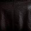 Veste droite similicuir col tailleur noir femme