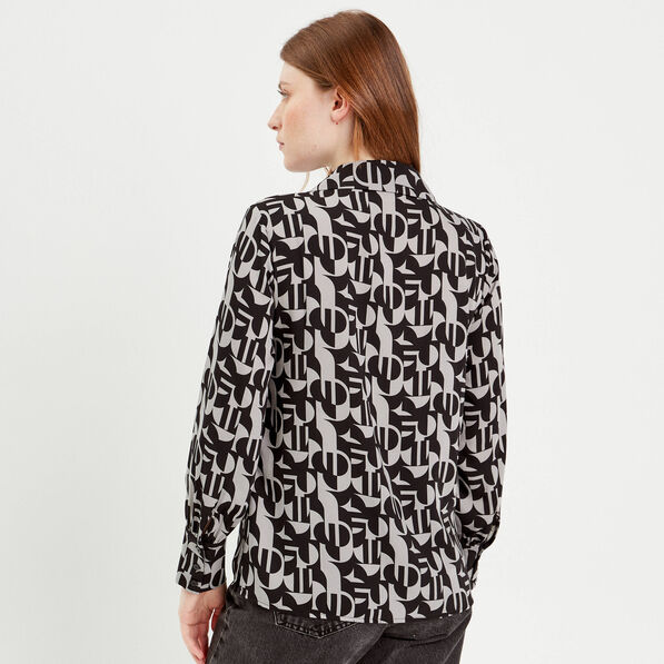 chemise manches longues gris femme Chemise manches longues gris femme