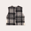 Pull sans manches noir femme