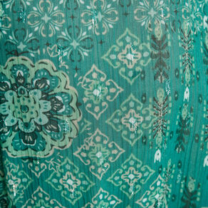 Robe longue évasée vert femme
