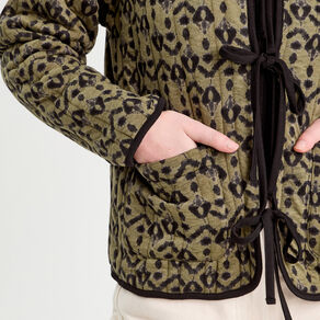 Veste matelassée vert femme