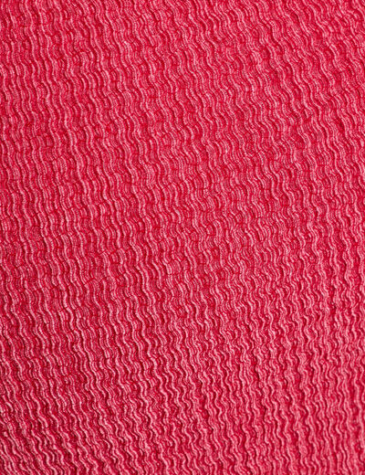 Robe courte évasée col v manches courtes rouge foncé femme