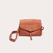 Sac à rabats camel femme