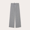 Pantalon large fluide noir femme