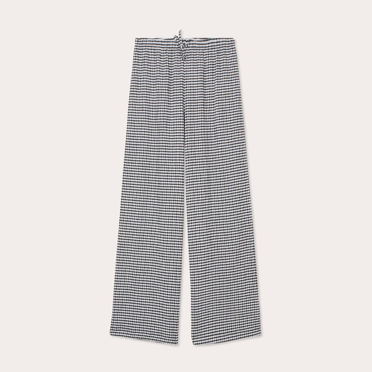 Pantalon large fluide noir femme
