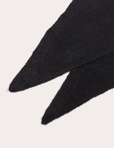 Foulard triangle noir femme