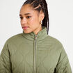 Veste matelass&eacute;e zipp&eacute;e vert kaki femme