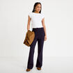 Pantalon bootcut taille standard bleu marine femme