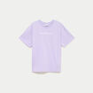 T-shirt oversize brod&eacute; Bridgerton parme femme