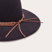 Chapeau bande cloutée noir femme