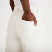 Jeans wide leg taille haute denim blanc femme