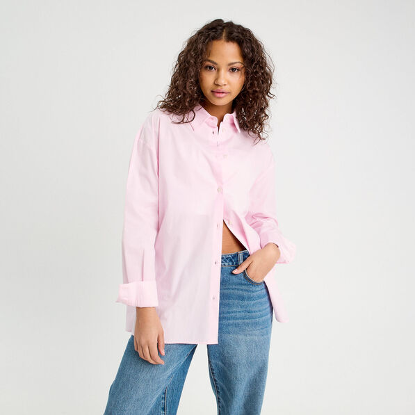 chemise manches longues rose femme Chemise manches longues rose femme