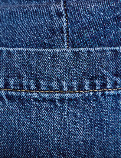 Jean bootcut ceinture amovible denim stone femme