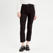 Jeans flare 7/8ème denim noir femme