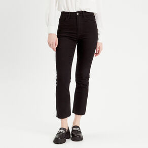 Jeans flare 7/8ème denim noir femme