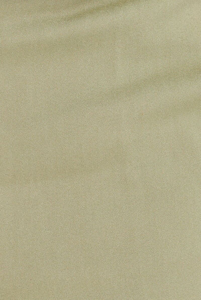 Pantalon cigarette ceinturé vert kaki femme