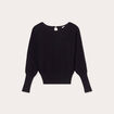 Pull manches chauves-souris noir femme