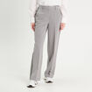 Pantalon large avec bandes gris clair femme