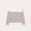 Pull manches longues bordeaux femme