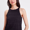 Débardeur doublure dentelle noir femme