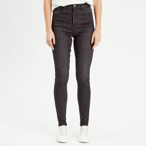 Jeans skinny ultra stretch 2 tailles denim noir femme