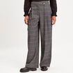 Pantalon large noir femme