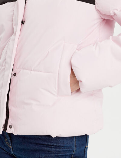 Doudoune rose clair femme