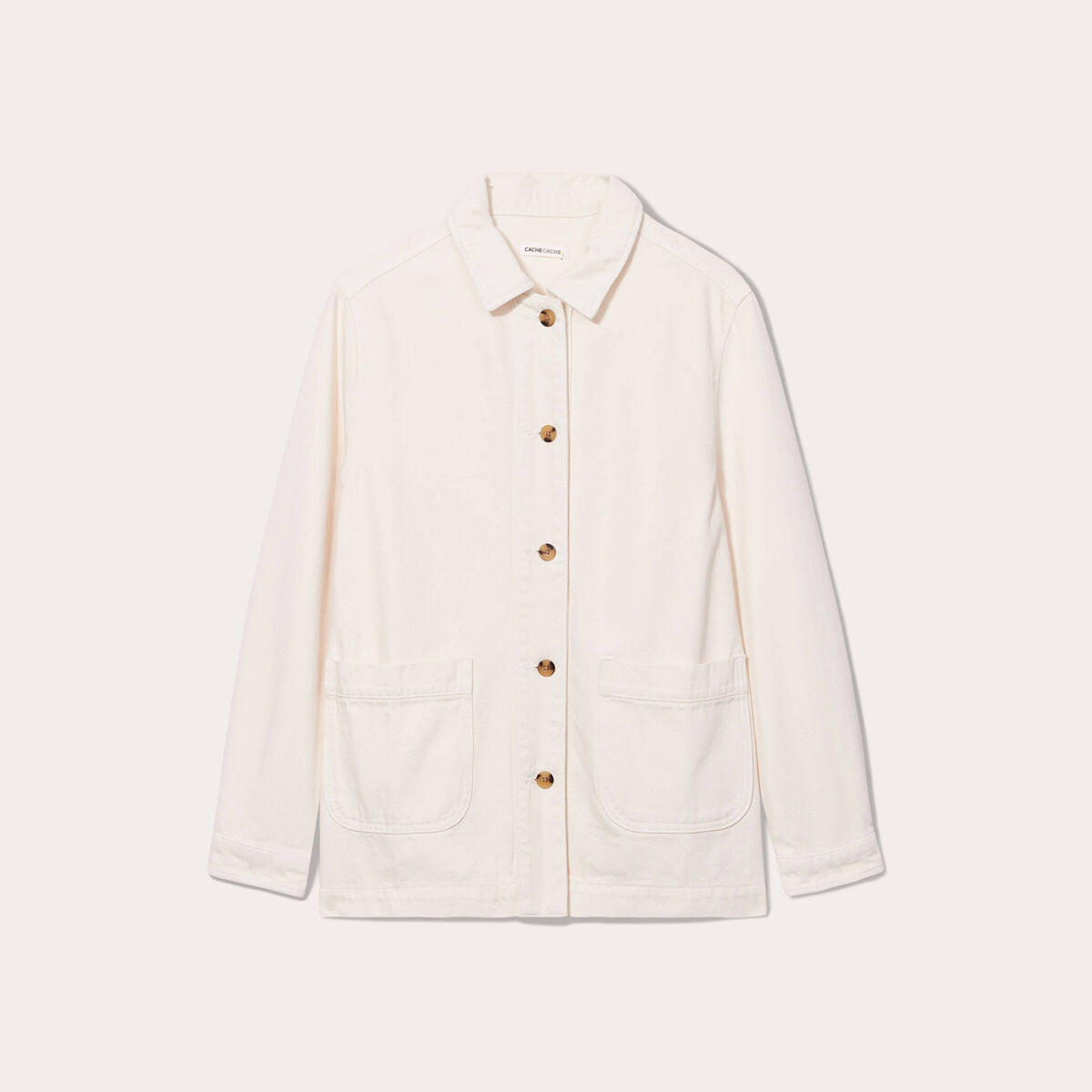Surchemise en jean ecru femme