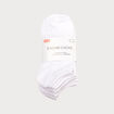 Lot de 5 paires chaussettes unies ecru femme