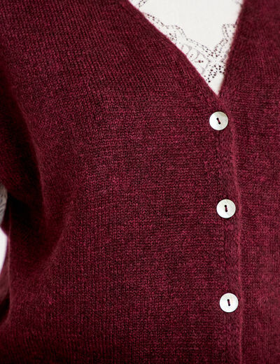 Gilet sans manches bordeaux femme