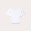T-shirt manches courtes blanc femme