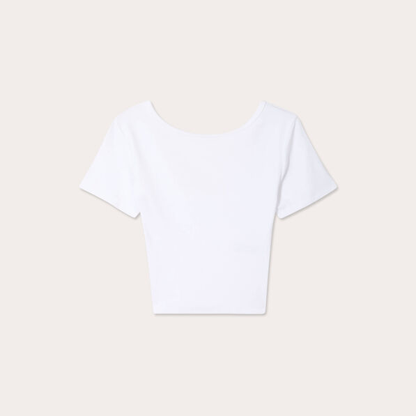 t shirt manches courtes blanc femme T-shirt manches courtes blanc femme